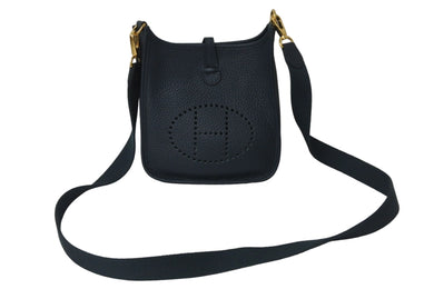 新品同様 HERMES エルメス ショルダーバッグ エヴリンTPM トリヨンクレマンス ヴェールシプレ Z刻印 ゴールド金具 中古 55645
