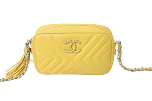 CHANEL シャネル レザー チェーン ショルダーバッグ タッセル