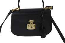 Load image into Gallery viewer, GUCCI グッチ ショルダーバッグ 2WAY レディロック ブラック ボックスカーフ 000 46 0210 ゴールド金具 美品 中古 55647
