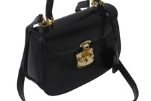 Load image into Gallery viewer, GUCCI グッチ ショルダーバッグ 2WAY レディロック ブラック ボックスカーフ 000 46 0210 ゴールド金具 美品 中古 55647