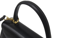 Load image into Gallery viewer, GUCCI グッチ ショルダーバッグ 2WAY レディロック ブラック ボックスカーフ 000 46 0210 ゴールド金具 美品 中古 55647
