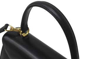 GUCCI グッチ ショルダーバッグ 2WAY レディロック ブラック ボックスカーフ 000 46 0210 ゴールド金具 美品 中古 55647