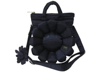 Load image into Gallery viewer, 極美品 PORTER × 村上隆 コラボ ヘルメットフラワーショルダーバッグ 2WAY フラワーストラップ ナイロン ネイビー 中古 55649