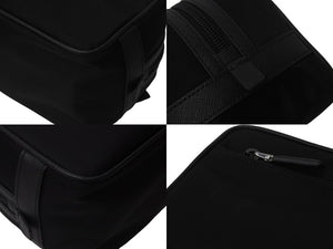 PRADA プラダ クラッチバッグ セカンドバッグ ブラック ナイロン 2NA8192DMH シルバー金具 美品 中古 55650