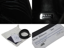 Load image into Gallery viewer, PRADA プラダ 2WAYバッグ クレオ ブラッシュドレザー ミニバッグ ホーボー 1BH188 ブラック シルバー金具 美品 中古 55655