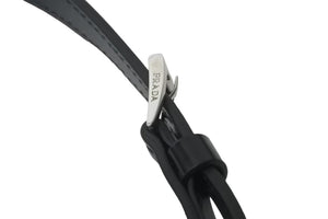 PRADA プラダ 2WAYバッグ クレオ ブラッシュドレザー ミニバッグ ホーボー 1BH188 ブラック シルバー金具 美品 中古 55655