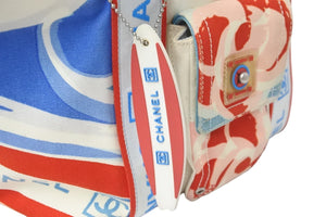 CHANEL シャネル ハンドバッグ サーフボード キーホルダー 10番台 2006年 コットンキャンバス スポーツライン 良品 中古 55678