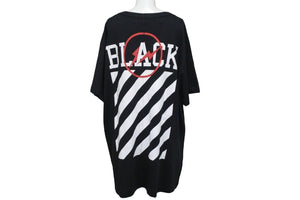 OFF-WHITE オフホワイト フラグメント デザイン フラグメント 半袖 Ｔシャツ ブラック デザイン L 美品 中古 55684 