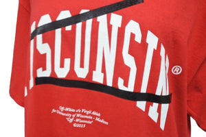 OFF-WHITE オフホワイト wisconsin ウィスコンシン半袖Ｔシャツ レッド コットン サイズM 美品 中古 55685 