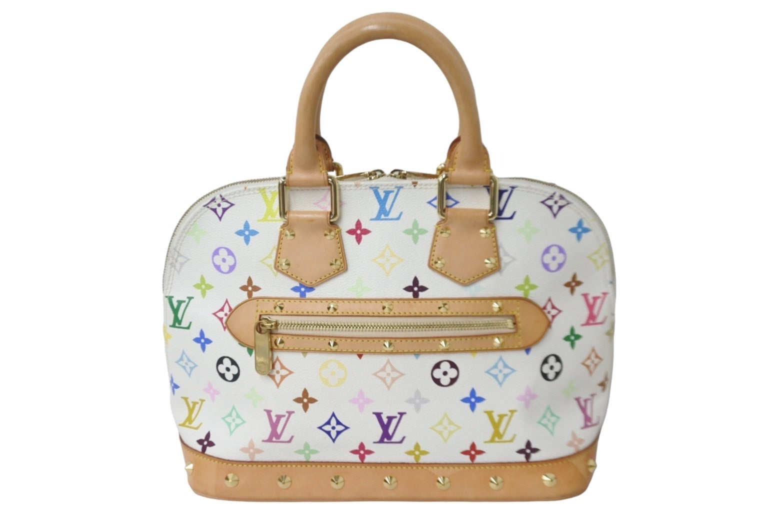 LOUIS VUITTON ルイヴィトン M92647 アルマ モノグラム マルチカラー ホワイト ハンドバッグ FL0043 中古 55688 –  Casanova Vintage