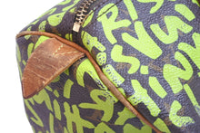 Load image into Gallery viewer, LOUIS VUITTON ルイヴィトン モノグラム グラフィティ スピーディ30 ボストンバッグ M93706 ブラウン グリーン 中古 55689
