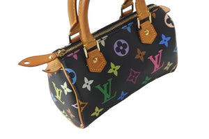 LOUIS VUITTON ルイヴィトン ハンドバッグ ミニスピーディ モノグラム 村上隆 マルチカラー M92644 ゴールド金具 美品 中古 55690