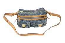 Load image into Gallery viewer, LOUIS VUITTON ルイヴィトン ショルダーバッグ バギーPM モノグラムデニム ブルー M95049 ゴールド金具 美品 中古 55692