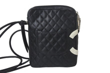 Load image into Gallery viewer, CHANEL シャネル ショルダーバッグ カンボンライン ココマーク ラムスキン A25178 ブラック シルバー金具 美品 中古 55694