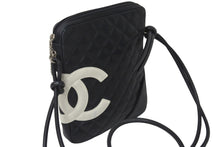 Load image into Gallery viewer, CHANEL シャネル ショルダーバッグ カンボンライン ココマーク ラムスキン A25178 ブラック シルバー金具 美品 中古 55694