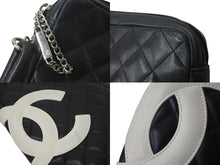 Load image into Gallery viewer, CHANEL シャネル ショルダーバッグ カンボンライン ココマーク ラムスキン A25178 ブラック シルバー金具 美品 中古 55694