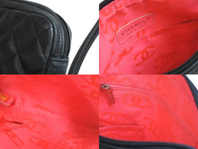 Load image into Gallery viewer, CHANEL シャネル ショルダーバッグ カンボンライン ココマーク ラムスキン A25178 ブラック シルバー金具 美品 中古 55694