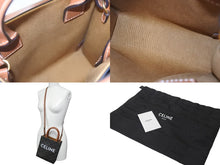 Load image into Gallery viewer, 極美品 CELINE セリーヌ ミニ バーティカルカバ 2WAY ショルダーバッグ ブラウン トリオンフ ロゴ 鞄 斜め掛け 中古 55698