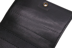 CHANEL シャネル コインケース キャビアスキン ブラック 5番台 カードポケット ゴールド金具 美品 中古 55705