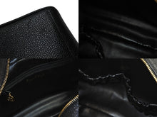 Load image into Gallery viewer, CHANEL シャネル 化粧ポーチ ブラック キャビアスキン ココマーク ゴールド金具 3番台 美品 中古 55706
