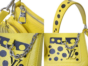 新品未使用 LOUIS VUITTON ルイヴィトン M21702 草間彌生 マレリーニ 2WAY ショルダーバッグ イエロー ブラック エピ 中古 55784