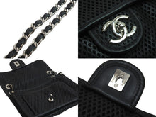 Load image into Gallery viewer, 新品同様 CHANEL シャネル ショルダーバッグ 17番台 フレンチリビエラ パンチングレザー ブラック シルバー金具 中古 55797