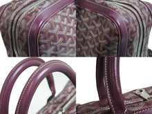 Load image into Gallery viewer, GOYARD ゴヤール ハンドバッグ アンバサードMM ブリーフケース ボルドー PVC レザー シルバー金具 美品 中古 55798