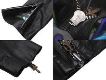 Load image into Gallery viewer, 極美品 CHROME HEARTS クロムハーツ ライダースジャケット JJDEAN JJディーン ブラック 羊革 サイズS 中古 55802