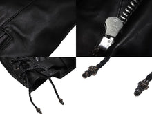 Load image into Gallery viewer, 極美品 CHROME HEARTS クロムハーツ ライダースジャケット JJDEAN JJディーン ブラック 羊革 サイズS 中古 55802