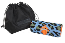 Load image into Gallery viewer, 新品未使用 CHROME HEARTS クロムハーツ 時計ケース ハラコ レザー ブルー オレンジ セメタリーパッチ 中古 55806