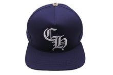 Load image into Gallery viewer, 新品未使用 CHROME HEARTS クロムハーツ 5パネル ベースボールキャップ CHキャップ ネイビー ホワイト シルバー925 フリー 55811