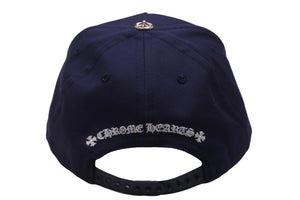 新品未使用 CHROME HEARTS クロムハーツ 5パネル ベースボールキャップ CHキャップ ネイビー ホワイト シルバー925 フリー 55811