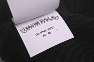 新品未使用 CHROME HEARTS クロムハーツ ニットキャップ ニット帽 クロスパッチ セメタリー クロスパッチ シルバー 中古 55815