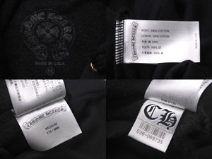 新品未使用 CHROME HEARTS クロムハーツ パーカー 香港限定 ブラック コットン サイズM 中古 55817