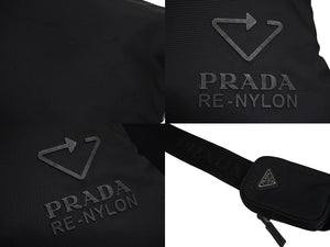 PRADA プラダ 三角ロゴ ショルダーバッグ ロングショルダーバッグ リナイロン シルバー金具 美品 中古 55828