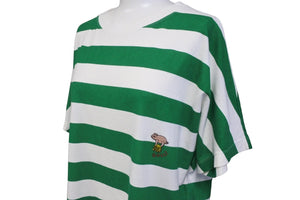 GUCCI グッチ 半袖 Tシャツ トライプTシャツ 半袖 カットソー ボーダー ピグレット刺繍 626986 XJCOP サイズM 良品 中古 55830