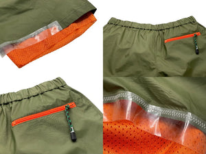 Kolor カラーショートパンツ メッシュ カーキ オレンジ サイズ1 22scm-p04102 美品 中古 55832