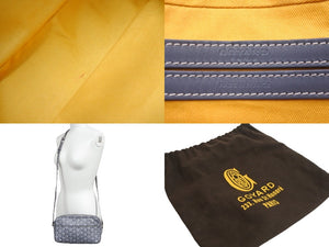 GOYARD ゴヤール ショルダーバッグ カップヴェール PM ヘリンボーン柄 グレー シルバー金具 美品 中古 55842