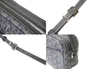 GOYARD ゴヤール ショルダーバッグ カップヴェール PM ヘリンボーン柄 グレー シルバー金具 美品 中古 55842