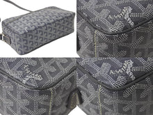 Load image into Gallery viewer, GOYARD ゴヤール ショルダーバッグ カップヴェール PM ヘリンボーン柄 グレー シルバー金具 美品 中古 55842