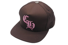 Load image into Gallery viewer, 新品未使用 CHROME HEARTS クロムハーツ ベースボールキャップ 5パネル CHキャップ ブラウン ピンク シルバー925 フリー 55845