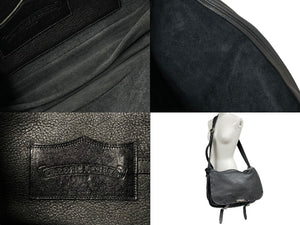 ChromeHearts クロムハーツ ショルダーバッグ ダガージップ ガンスリンガー レザー シルバー925 ブラック 美品 中古 55850