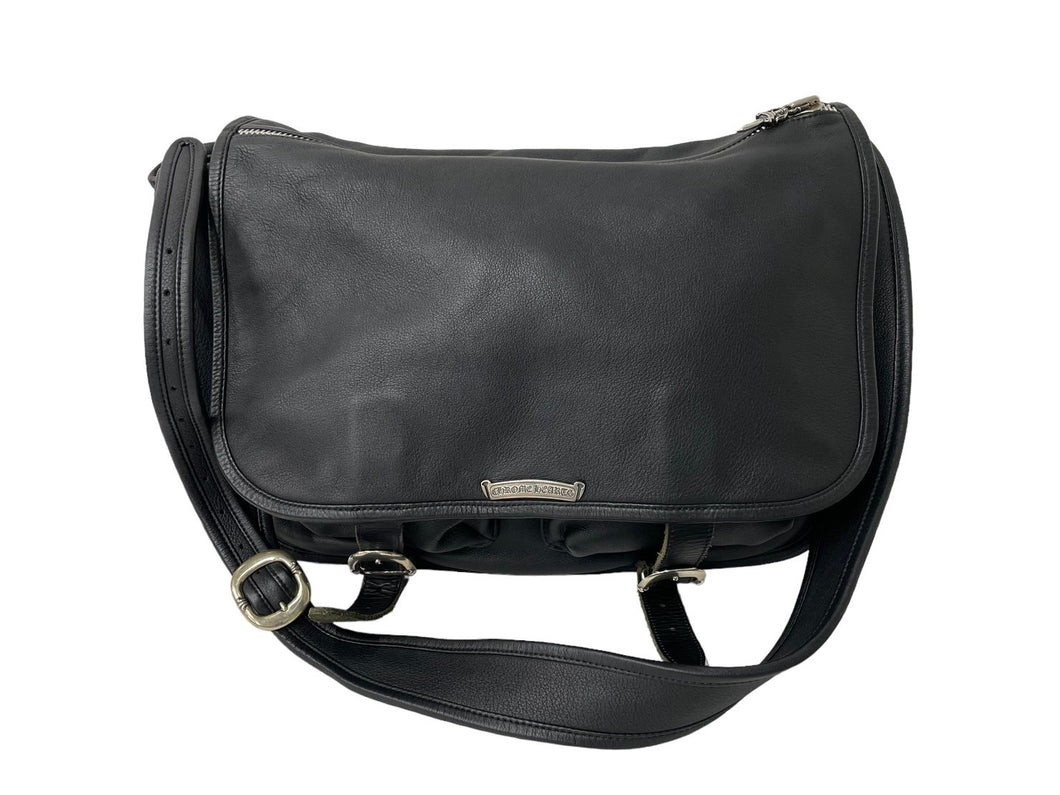 ChromeHearts クロムハーツ ショルダーバッグ ダガージップ ガンスリンガー レザー シルバー925 ブラック 美品 中古 55850
