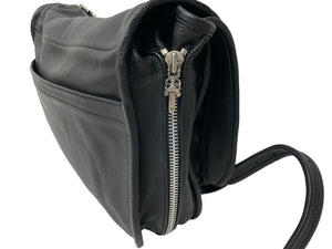 ChromeHearts クロムハーツ ショルダーバッグ ダガージップ ガンスリンガー レザー シルバー925 ブラック 美品 中古 55850