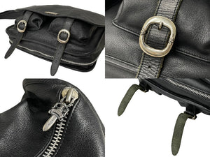 ChromeHearts クロムハーツ ショルダーバッグ ダガージップ ガンスリンガー レザー シルバー925 ブラック 美品 中古 55850