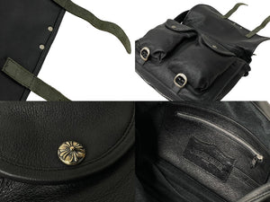 ChromeHearts クロムハーツ ショルダーバッグ ダガージップ ガンスリンガー レザー シルバー925 ブラック 美品 中古 55850