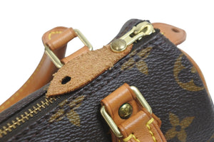 LouisVuitton ルイヴィトン ミニスピーディ ボストンバッグ モノグラム M41534 PVC ブラウン ゴールド 美品 中古 55853