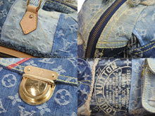 Load image into Gallery viewer, LOUIS VUITTON ルイヴィトン ボウリィ トートバッグ パッチワーク ハンドバッグ ゴールド ブルー CE1097 M95376 美品 中古 55854