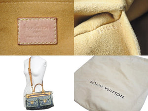 LOUIS VUITTON ルイヴィトン 2WAYショルダーハンドバッグ M95019 ネオスピーディ モノグラムデニム ゴールド金具 美品 中古 55859
