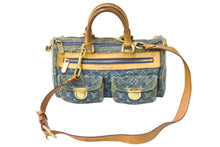 Load image into Gallery viewer, LOUIS VUITTON ルイヴィトン 2WAYショルダーハンドバッグ M95019 ネオスピーディ モノグラムデニム ゴールド金具 美品 中古 55859